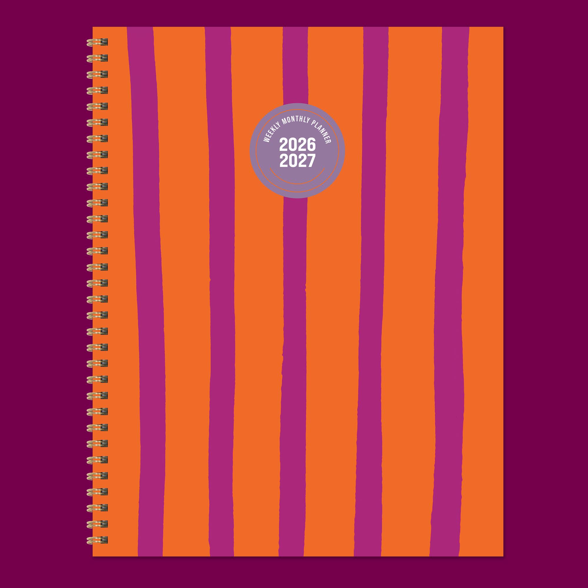 TF Publishing Large Statement Stripe Weekly Monthly Planner